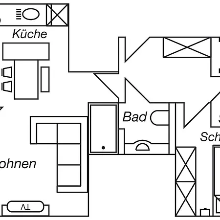Appartamento Objekt-nr 196 - Priwall - Fliegerweg